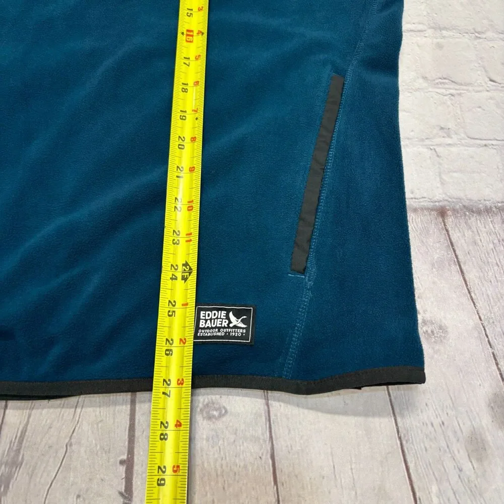 NWT Eddie Bauer Men Chutes Snap Mock Fleece Pullover Size Medium FA25 C132 -19